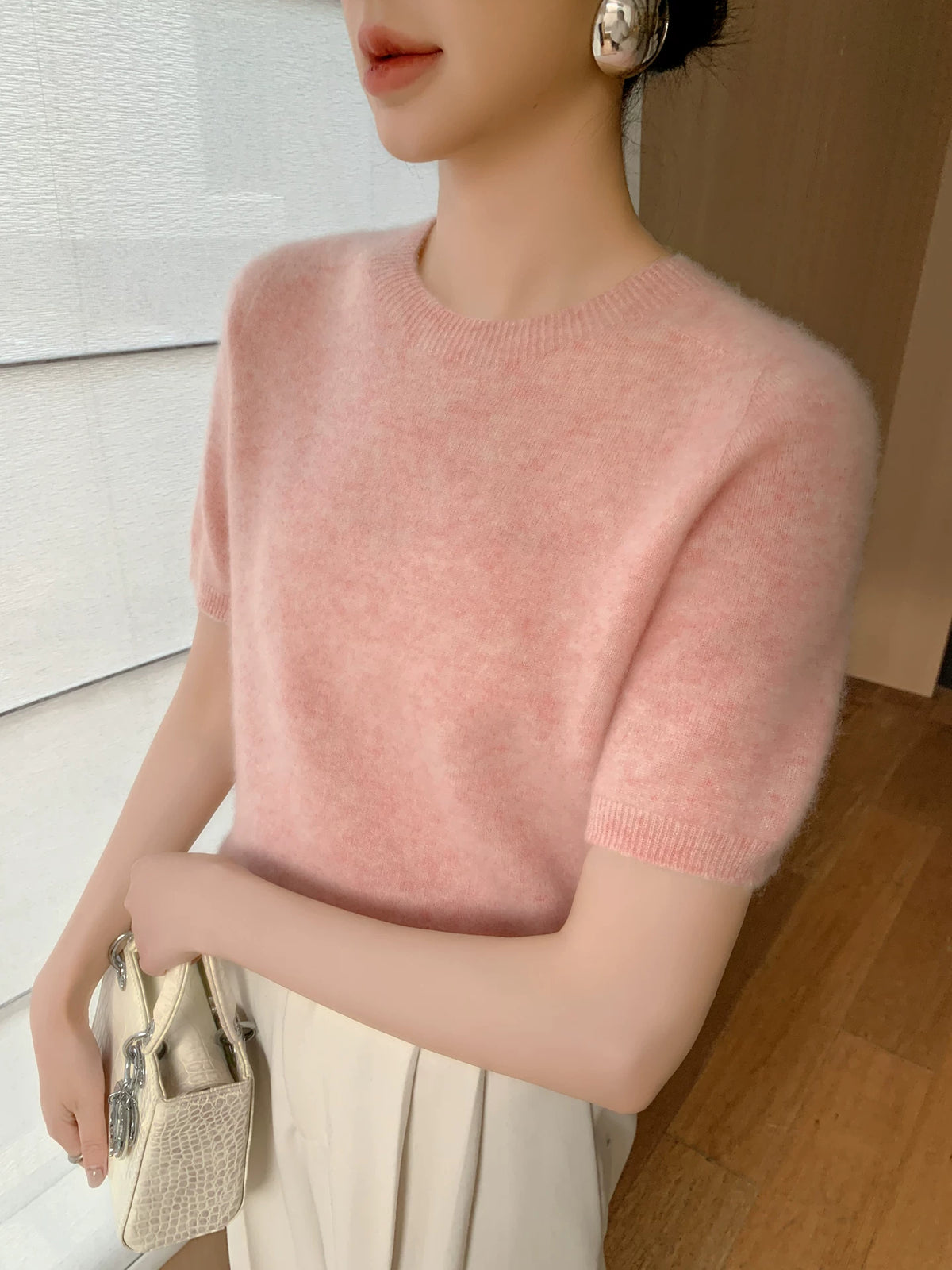 Women's Fall Winter Oversized Cropped Casual Sweater Knit Pullover Top for Office Layering Spring Travel Everyday Date Night Holiday Party