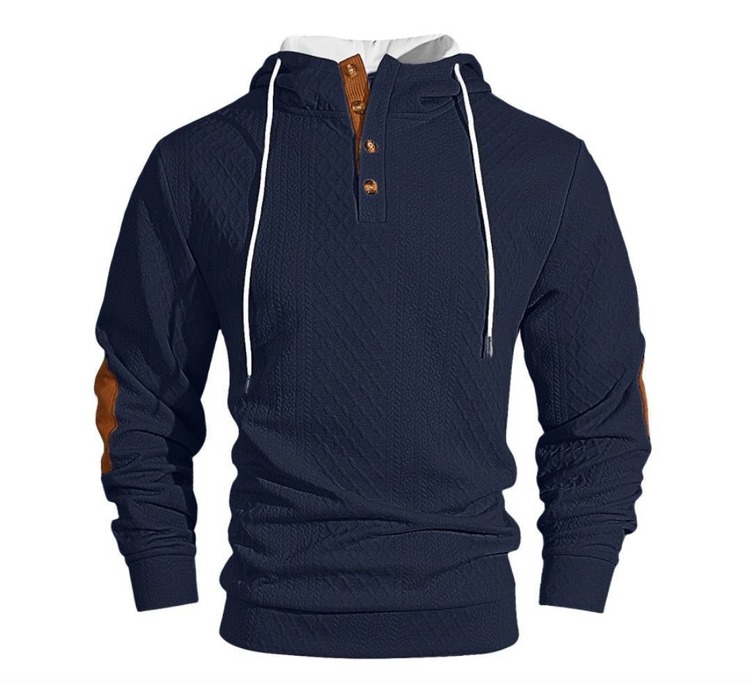 Men's Fall Winter Office Oversized Workwear Retro Casual Hoodie Sweatshirt Pullover