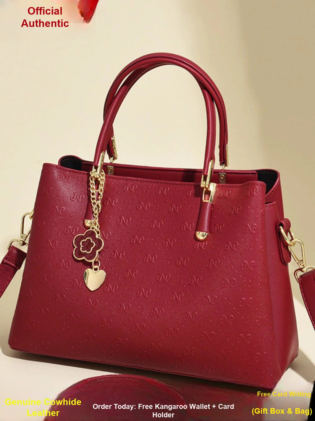 Women's Large-capacity Leather Bridal Handbag Shoulder Crossbody Purse Work Travel Everyday Purse