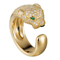 Yellow Gold crystal ring by Yoshan, view 3