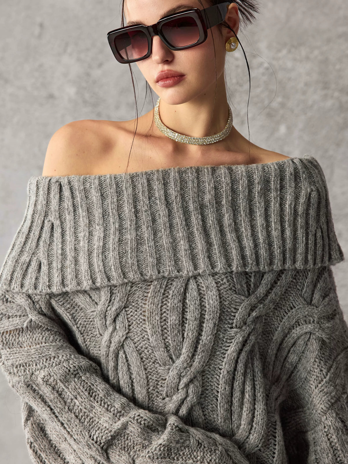 Women's Wool-Blend Lantern Sleeve Sweater Knit Pullover Top for Fall Winter Spring Travel Office Everyday Date Night