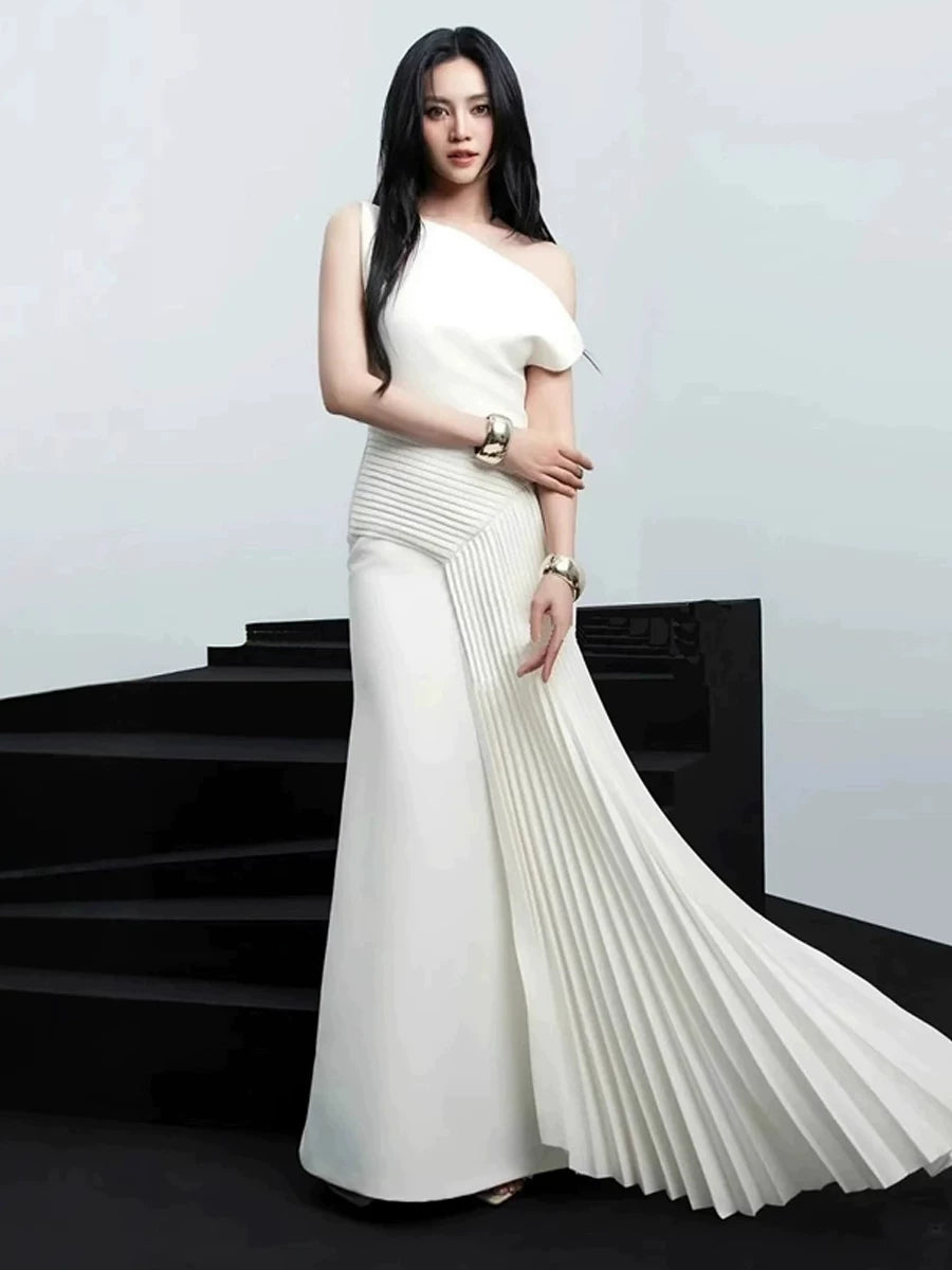 Women's Slim-waist Maxi Slimming Elegant Evening Dress Formal Midi Dress Party Dress Formal Party Wedding Guest Dress