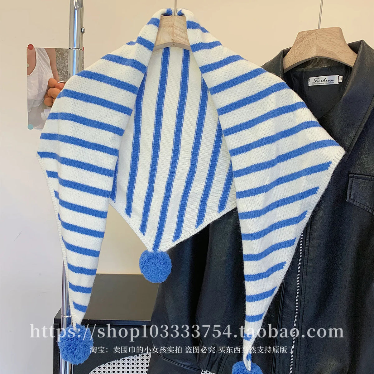 Blue White Striped -PJ136