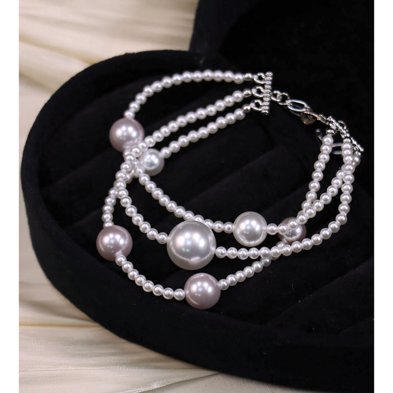 Pearl retro bracelet by Yoshan, detail view 3