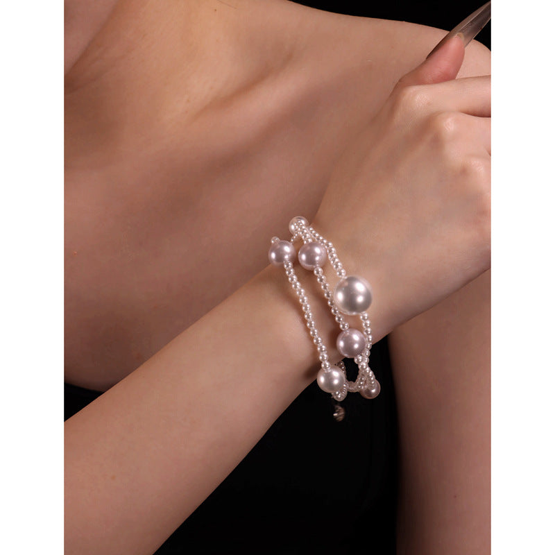 Pearl retro bracelet by Yoshan, detail view 5