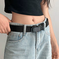 Women's No-hole Automatic Buckle Lightweight Nylon Canvas Waist Belt Everyday Wear Designer