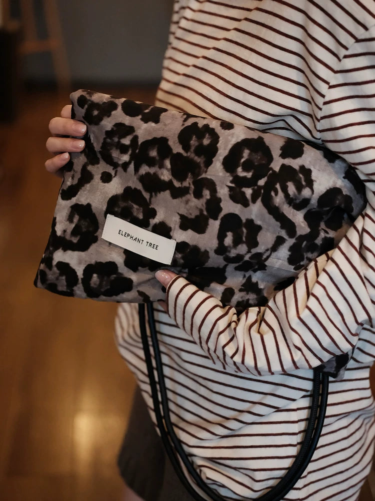 Women's Large-capacity Canvas Fall Winter Office Leopard Designer Workwear Tote Bag Shoulder Crossbody Purse Work Travel Everyday Purse