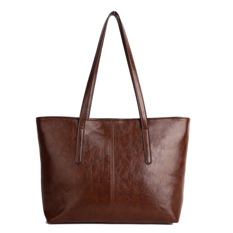 Women's Large-capacity Minimalist Casual Tote Bag Shoulder Crossbody Purse Versatile Work and Travel Office