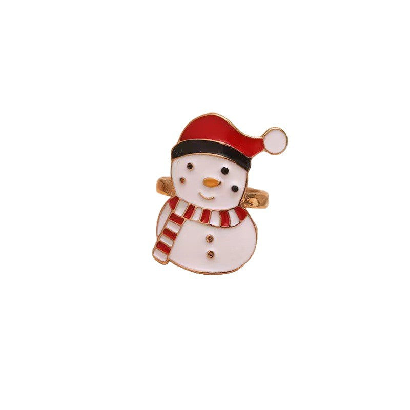 Christmas Ring Set, Santa, Snowman and Reindeer Rings, 6-Piece or 25-Piece Assorted Holiday Party Favor Pack, Stocking Stuffers and Gift Exchange Present for Ki