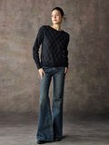 Women's Washed Slim-Fit High-Waist Retro Wide-Leg Jeans for Casual Outfits Everyday Office Weekend Date Night