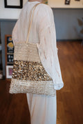 Ivory/Gold/Brown Beige