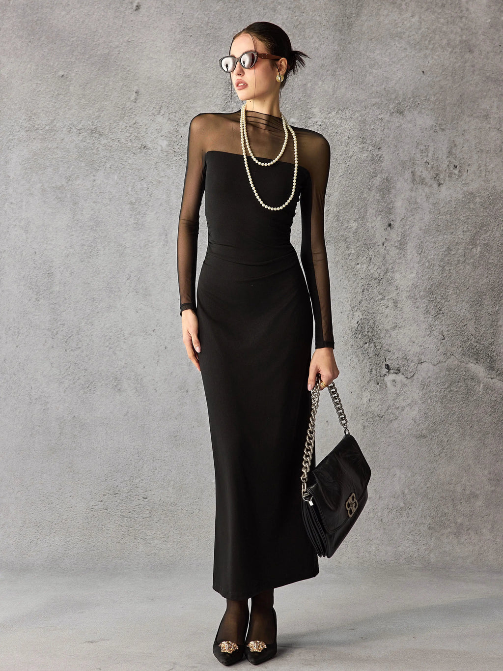 Women's Bodycon Breathable Mesh Maxi Dress Long Vacation Dress for Summer Travel Beach Wedding Guest Date Night Holiday Party