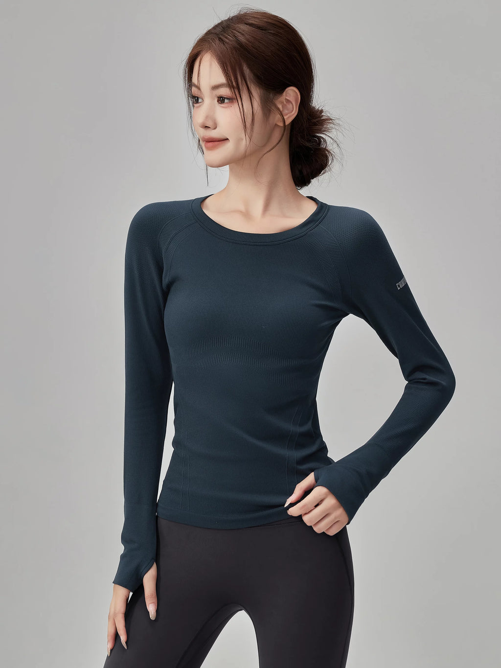 Women's Long Sleeve Yoga Top Stretch Training Gym Top Leggings for Date Night Travel Everyday Weekend Holiday Party