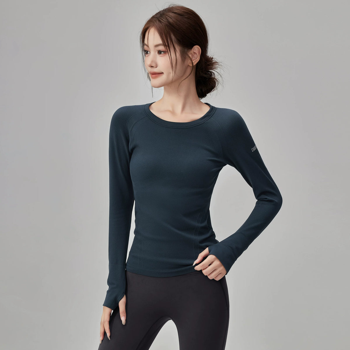 Women's Long Sleeve Yoga Top Stretch Training Gym Top Leggings for Date Night Travel Everyday Weekend Holiday Party