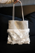 White velvet back