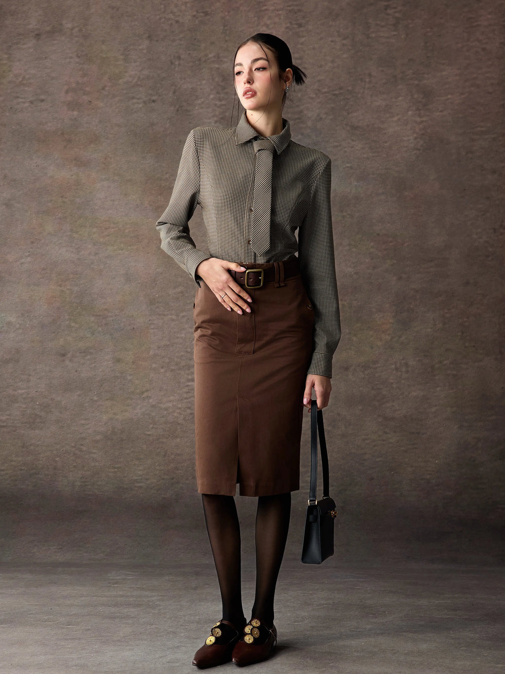 Women's Spring Summer Slit Bodycon Cropped Skirt for Fall Layering Office Weekend Everyday Date Night