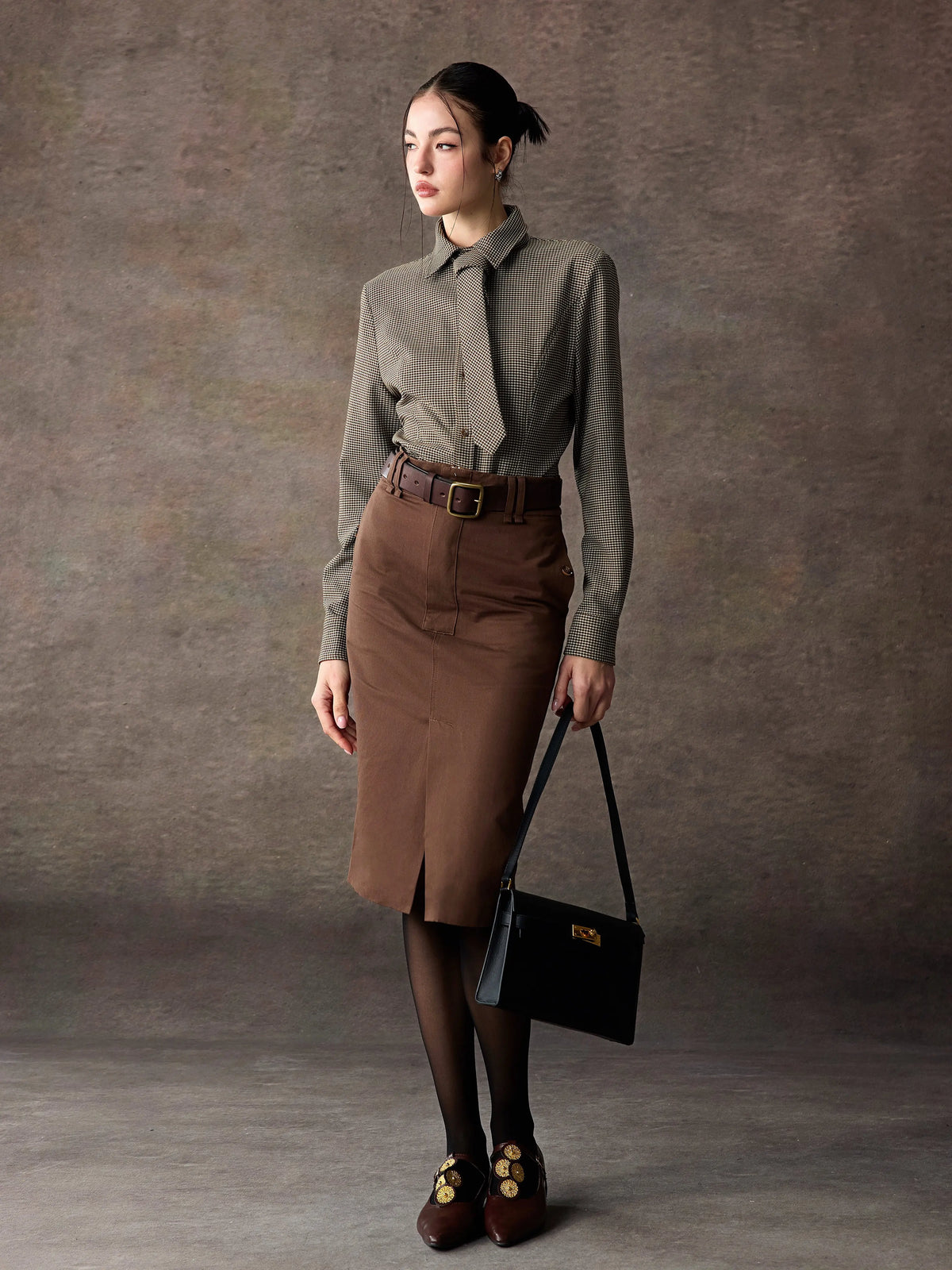 Women's Spring Summer Slit Bodycon Cropped Skirt for Fall Layering Office Weekend Everyday Date Night