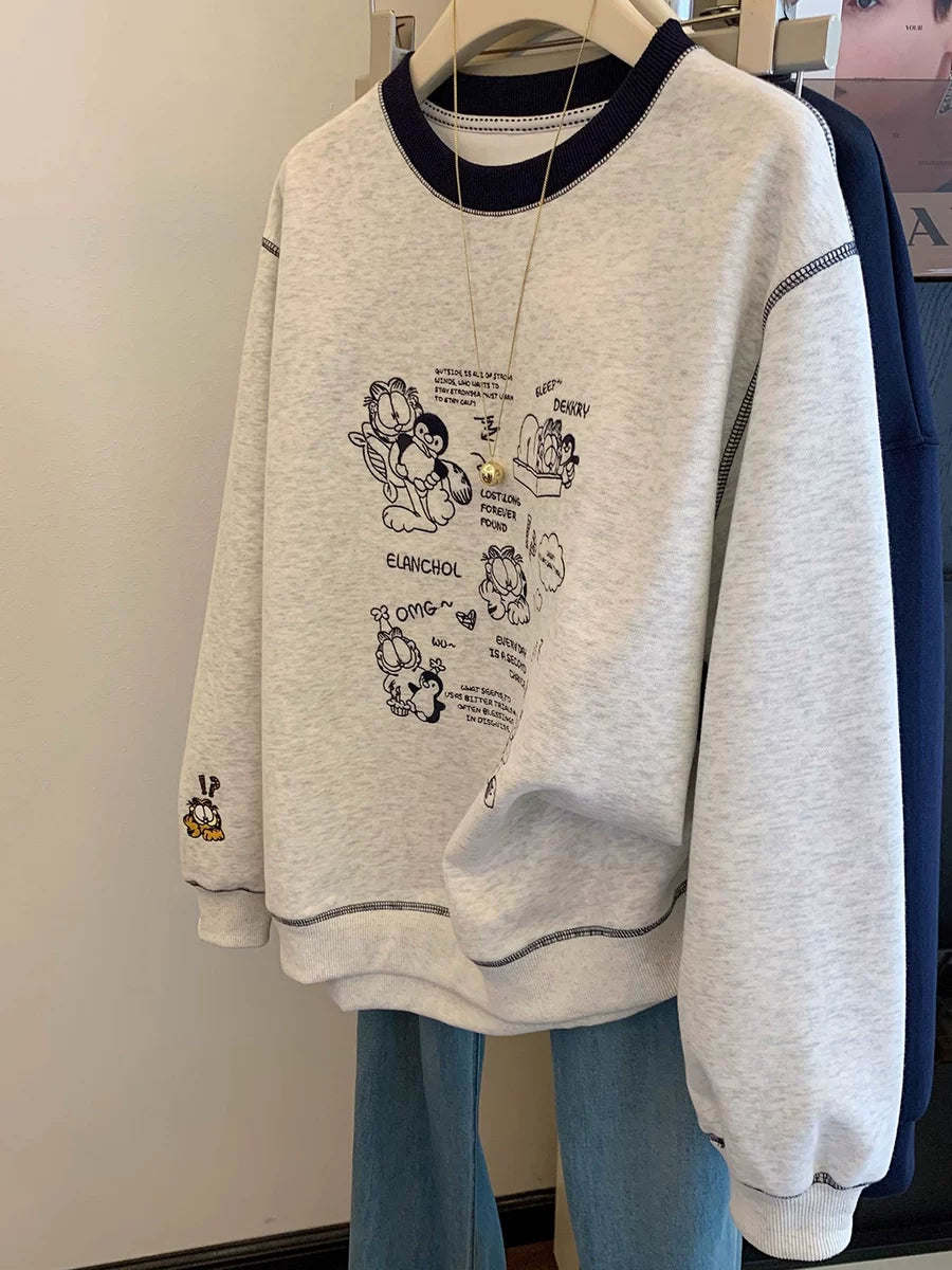 Women's Fall Winter Plus Size Oversized Slim-fit Long Sleeve Hoodie Sweatshirt for Casual Streetwear Travel and Weekend Everyday Slimming