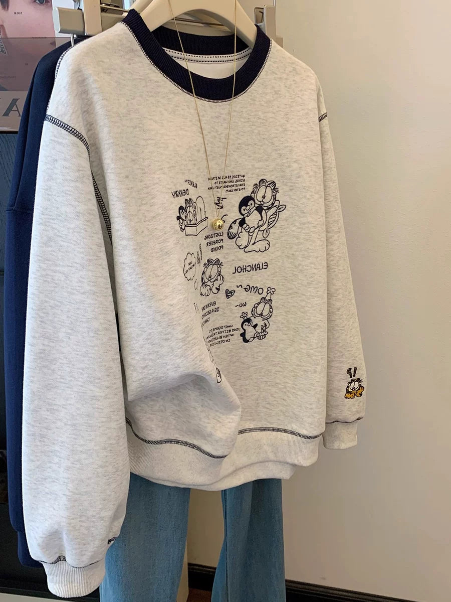Women's Fall Winter Plus Size Oversized Slim-fit Long Sleeve Hoodie Sweatshirt for Casual Streetwear Travel and Weekend Everyday Slimming