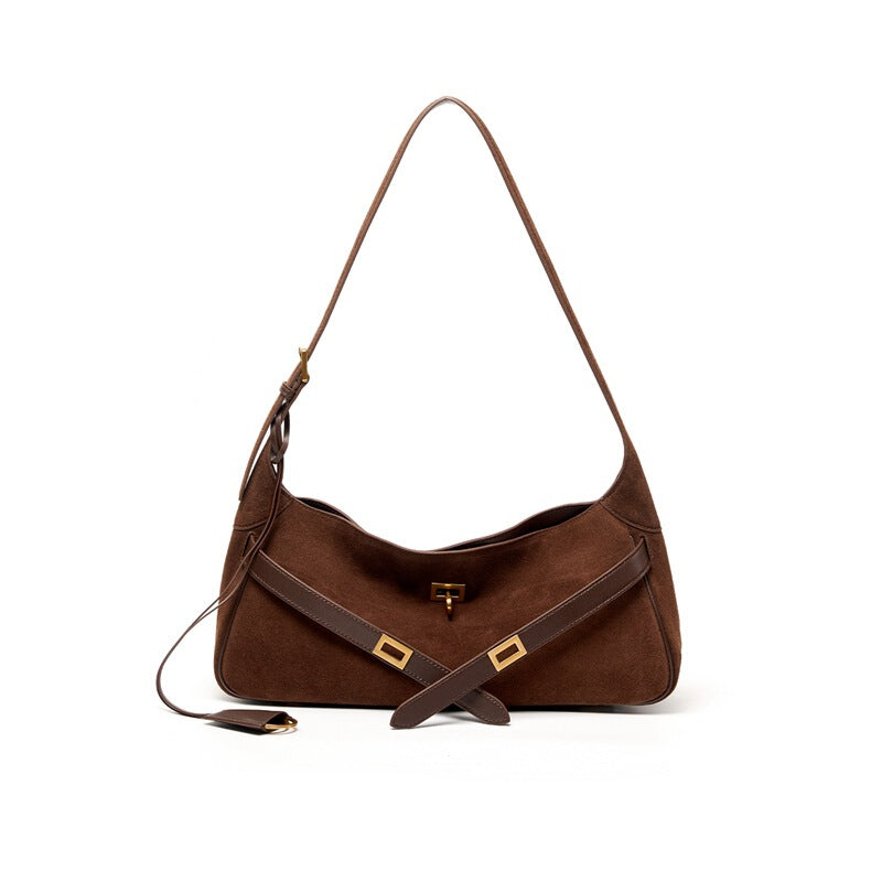Women's Large-capacity Leather Underarm Bag Crossbody for Travel and Sightseeing Everyday Casual Streetwear Premium Date Night Office