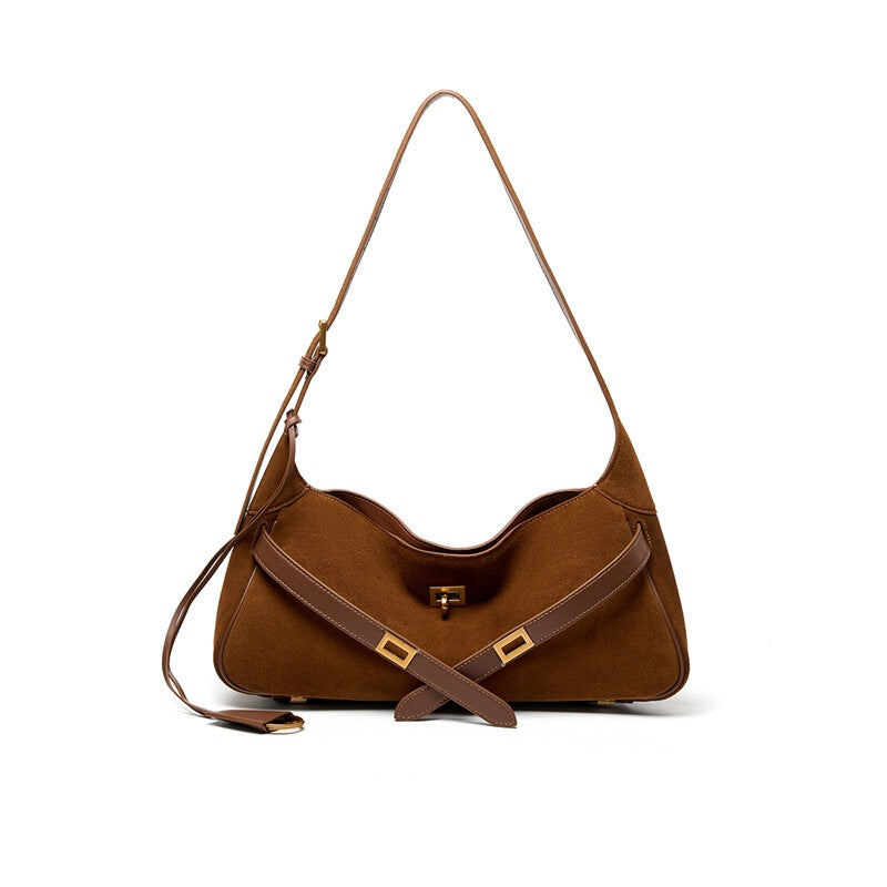 Women's Large-capacity Leather Underarm Bag Crossbody for Travel and Sightseeing Everyday Casual Streetwear Premium Date Night Office