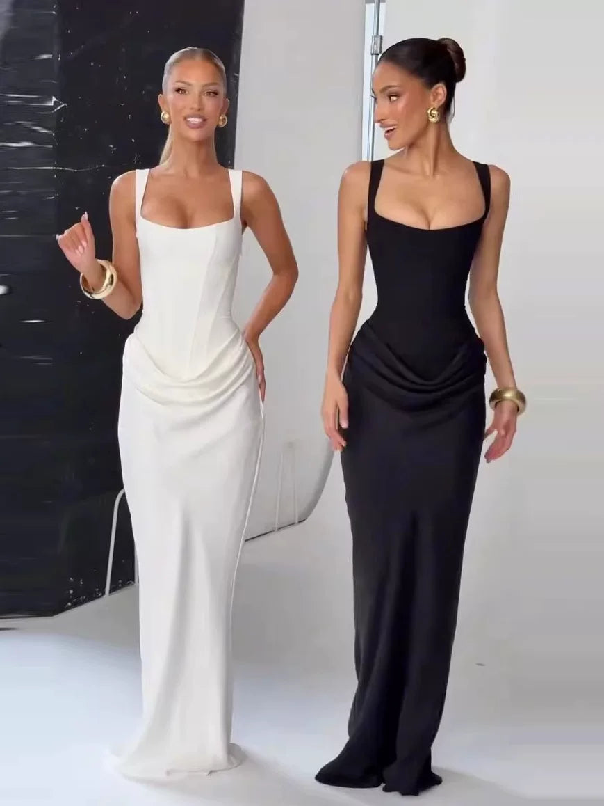 Women's Slim-waist Maxi Slimming Elegant French-inspired Evening Dress Formal Midi Dress Party Dress Formal Party Wedding Guest Dress