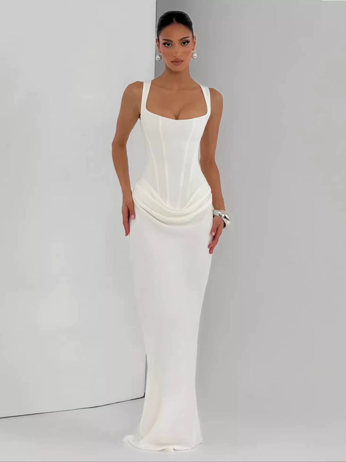 Women's Slim-waist Maxi Slimming Elegant French-inspired Evening Dress Formal Midi Dress Party Dress Formal Party Wedding Guest Dress