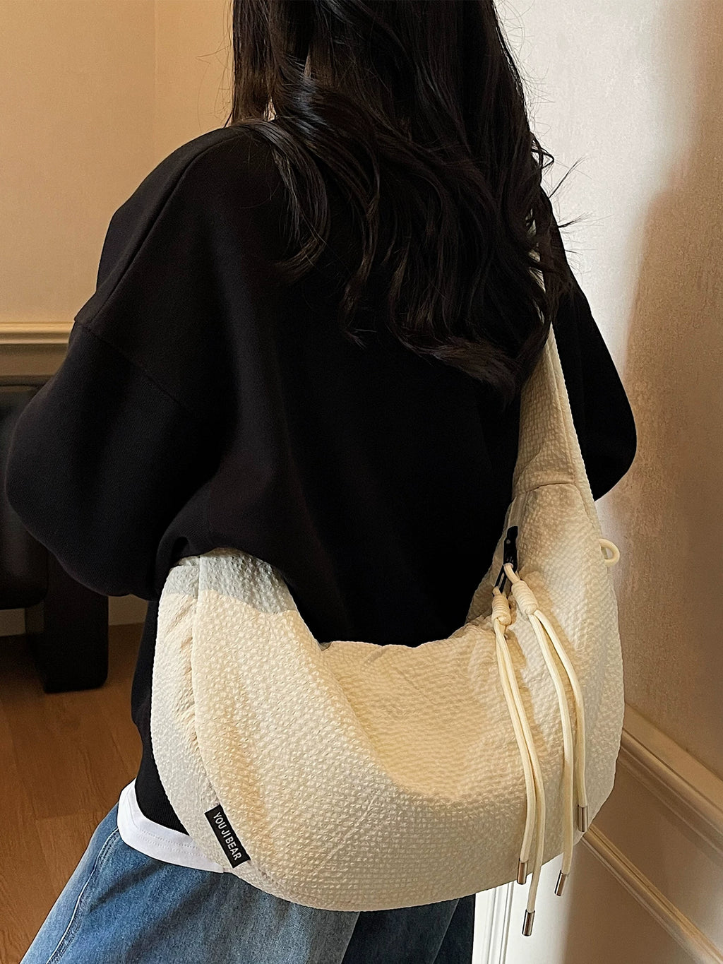 Women's Large-Capacity Office Workwear Casual Dumpling Bag Crossbody Purse for Travel and Sightseeing Everyday Streetwear Date Night School