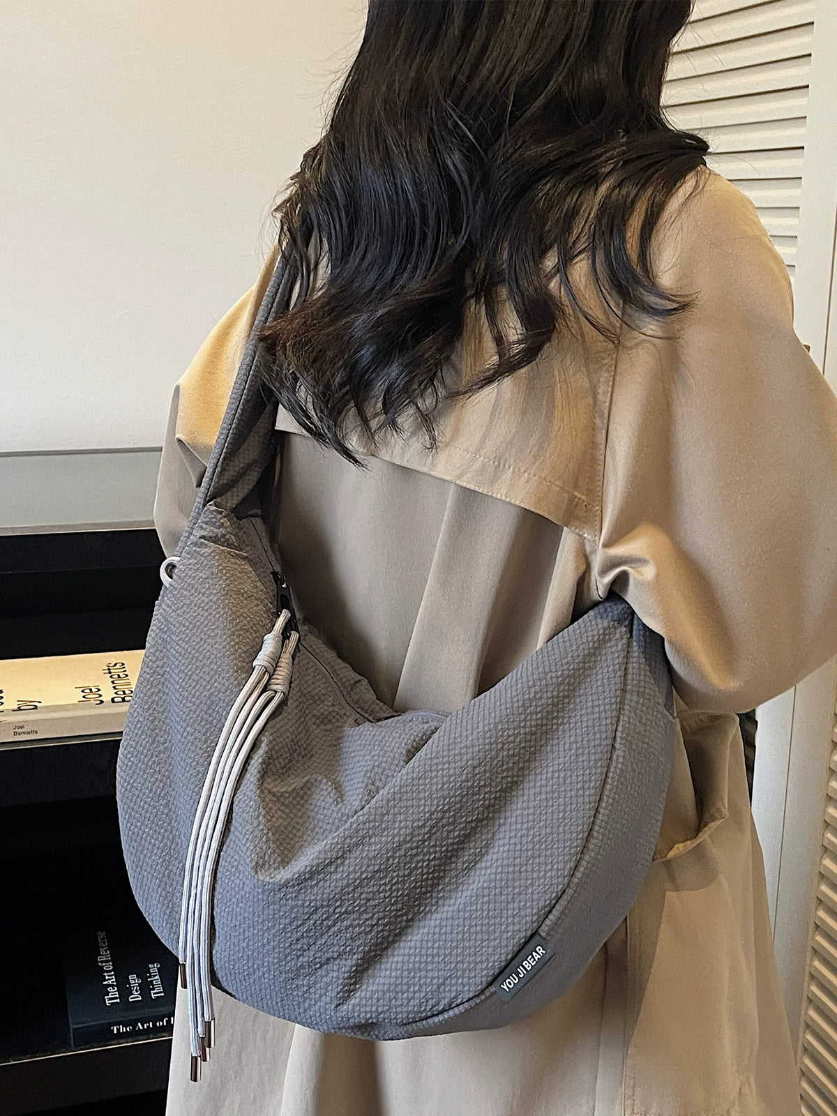 Women's Large-Capacity Office Workwear Casual Dumpling Bag Crossbody Purse for Travel and Sightseeing Everyday Streetwear Date Night School