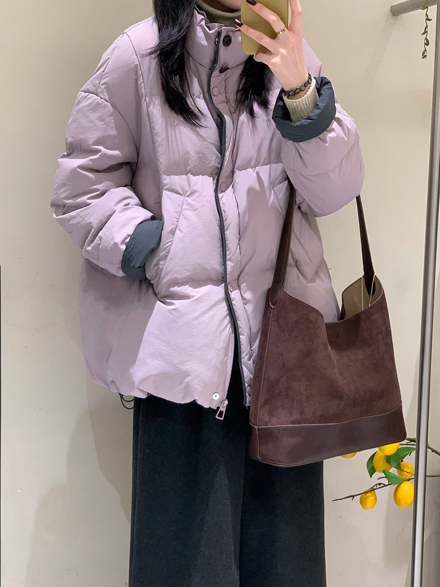 Women's Winter Longline Slim-fit Midi Down Jacket for Date Night Fall Travel Everyday Wear Slimming Outdoor Holiday