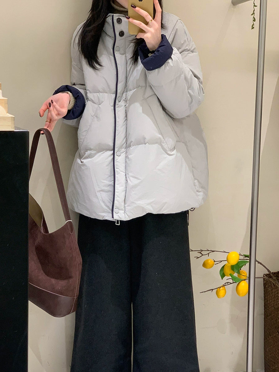 Women's Winter Longline Slim-fit Midi Down Jacket for Date Night Fall Travel Everyday Wear Slimming Outdoor Holiday