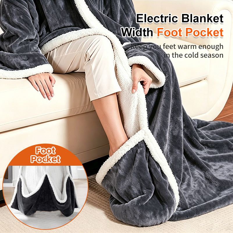 Heated Small Appliance Usb Shawl Throw Blanket Home Office Travel Wrap Electric Heating