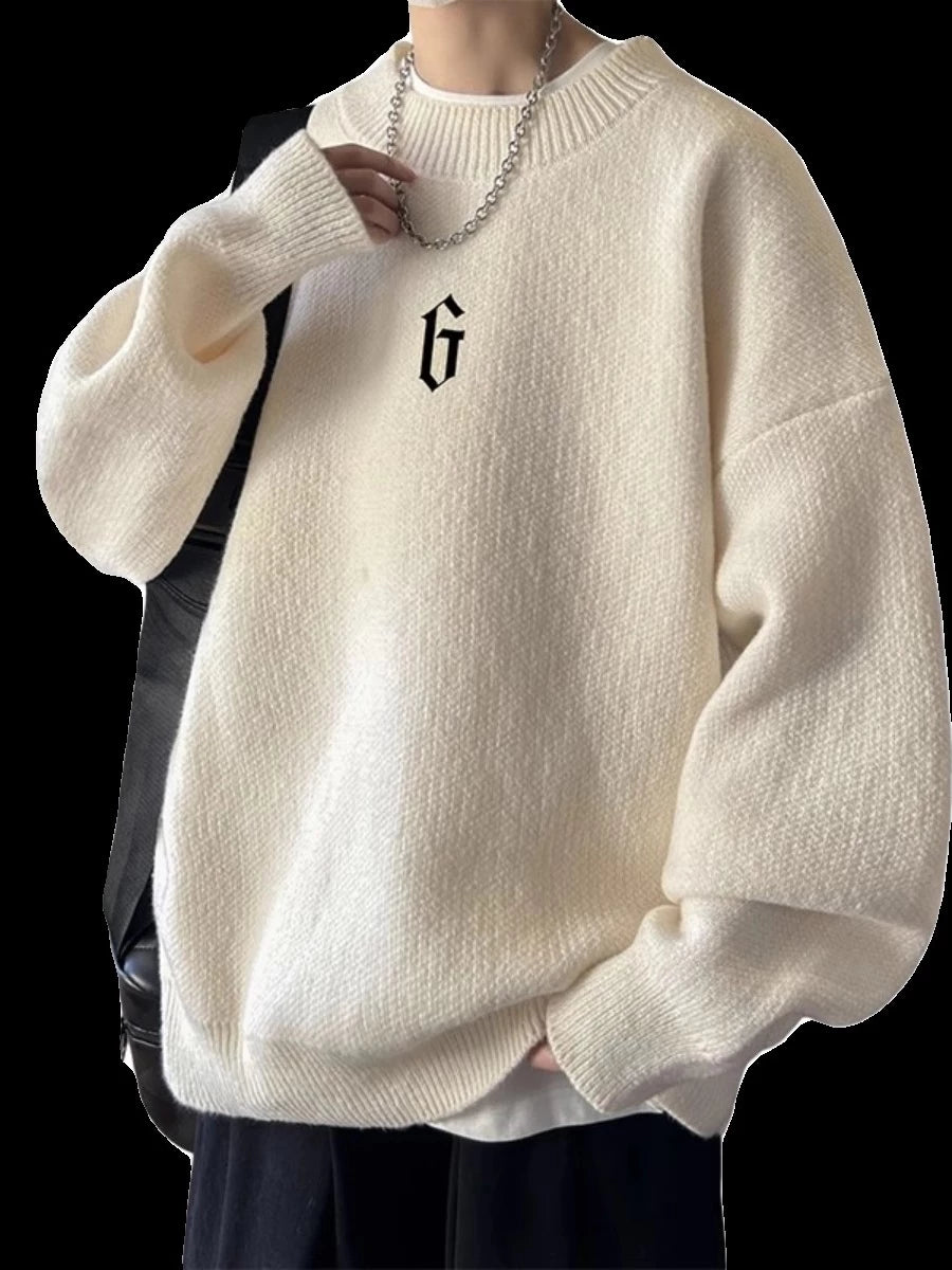 Men's Mock Neck Winter Plus Size Relaxed Casual Sweater Knit Pullover Top Fall for Office Layering Spring Travel Everyday