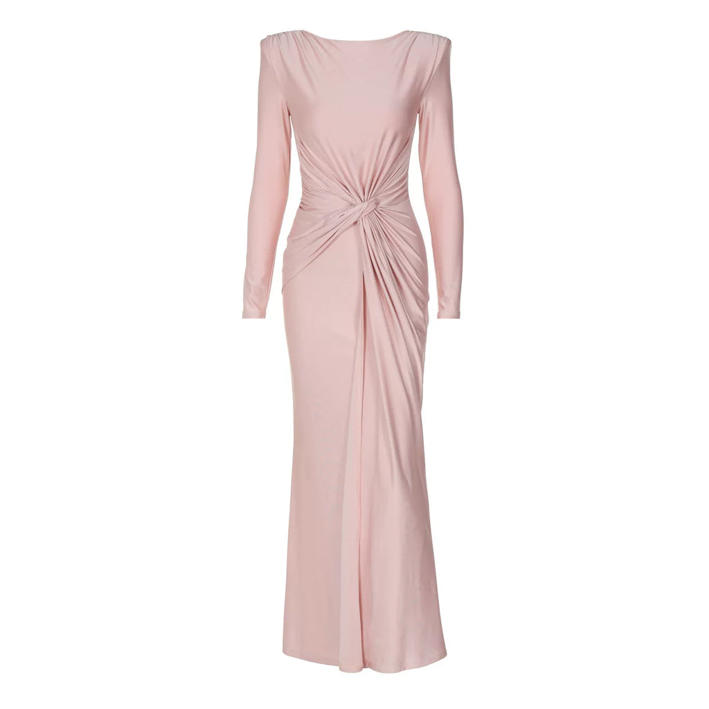 Women's Maxi Long Sleeve Asymmetric Elegant Evening Dress Formal Midi Dress Party Dress Formal Party Wedding Guest Dress