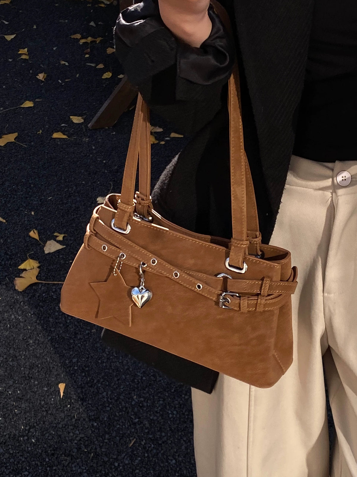 Women's Spring Summer Office Workwear Retro Baguette Bag Small Shoulder Purse Work Travel Everyday Purse