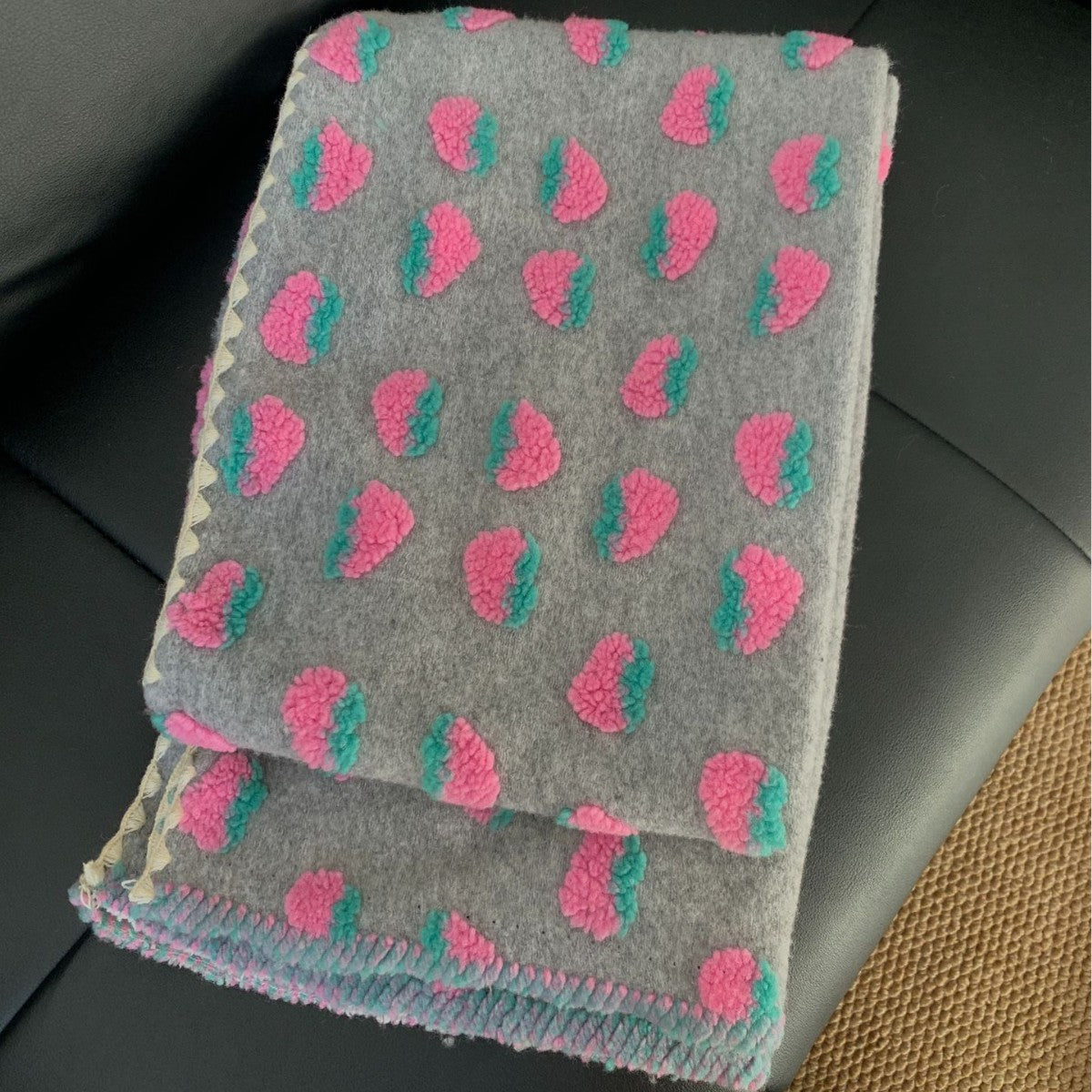 Women's Fall Winter Plush Fleece-Lined Knit Scarf Shawl Fashion Wrap Pashmina Gift