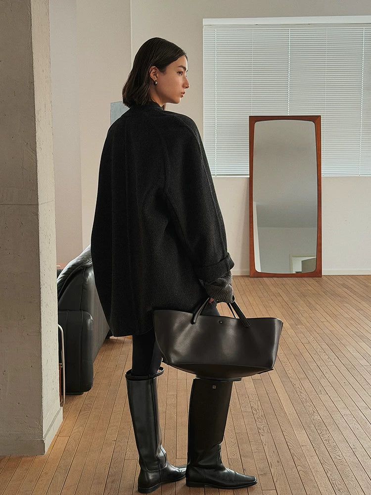 Women's Lapel Casual Winter Coat for Fall Layering Travel Office Everyday Wear Seasonal Look Holiday Date Night