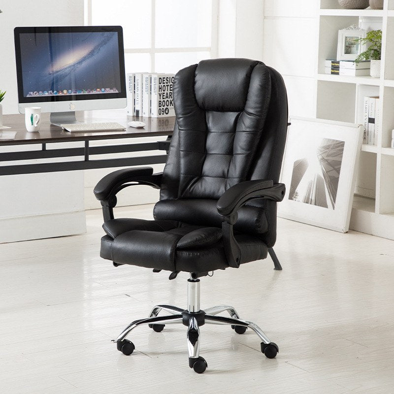 JY 09 Reclining PU Leather Executive Chair Executive Office Chair for Home Office Study Desk and Long Sitting Sessions