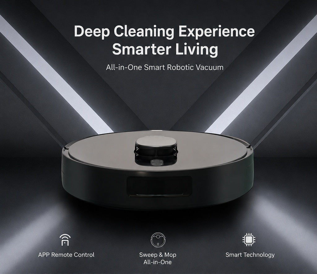 LDS Robot Vacuum & Mop with Smart Mapping All-in-One Cleaning for Hard Floors and Low Pile Carpet