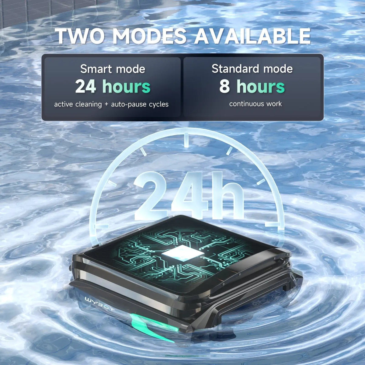 WYBOT F1 Robotic Pool Skimmer for Inground and Above Ground Home Swimming Pools for Daily Home Use