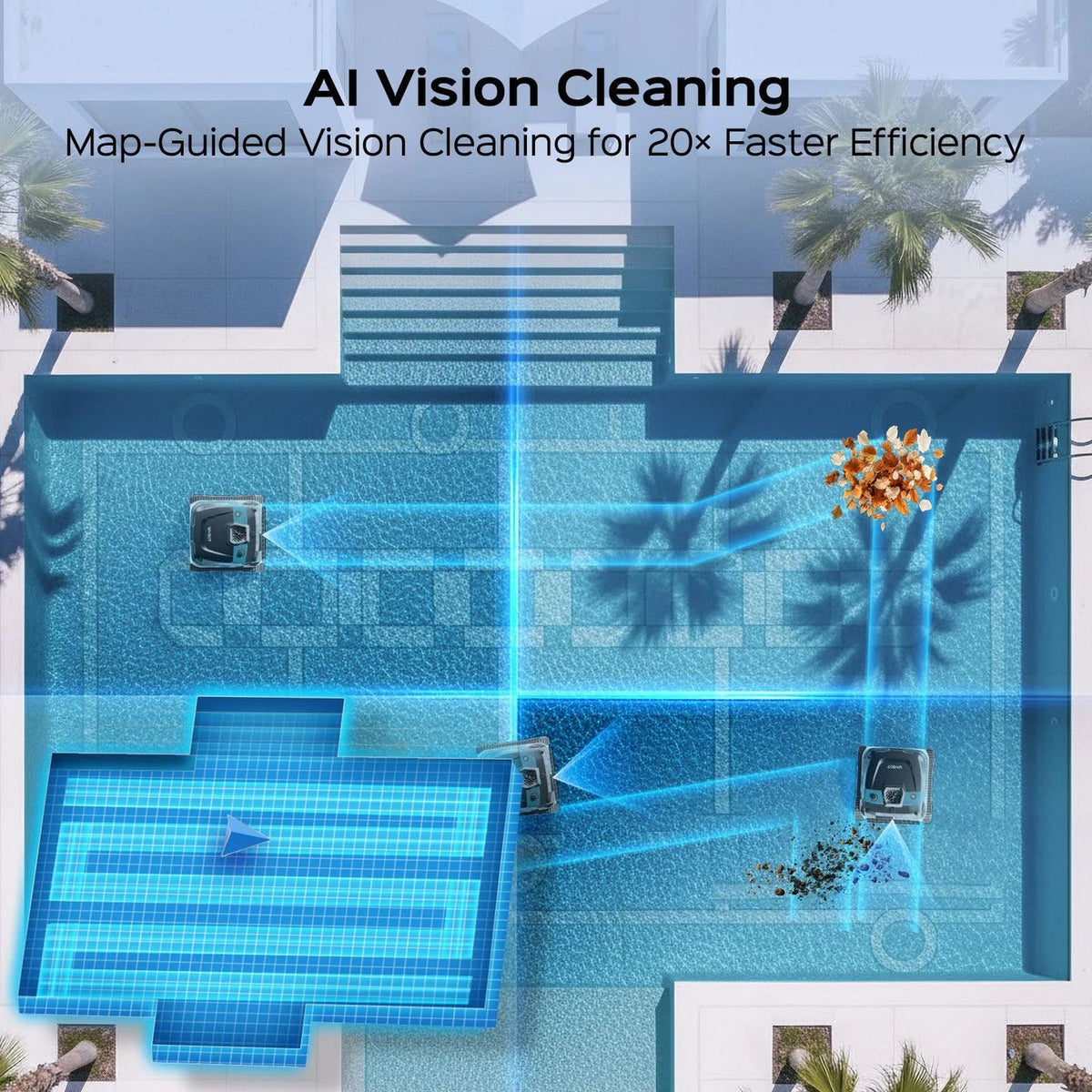 WYBOT S3 with Self-Emptying Dock Robotic Pool Cleaner for Inground and Above Ground Home Swimming Pools