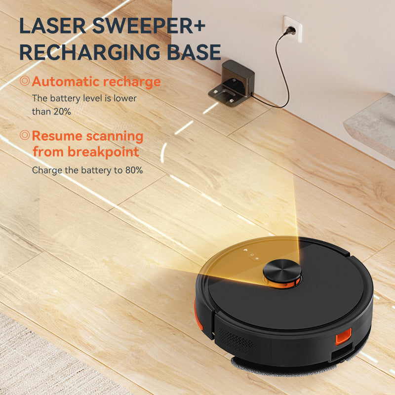 OB17 Laser Navigation Self-Emptying Robot Vacuum and Mop for Hard Floors and Low Pile Carpet
