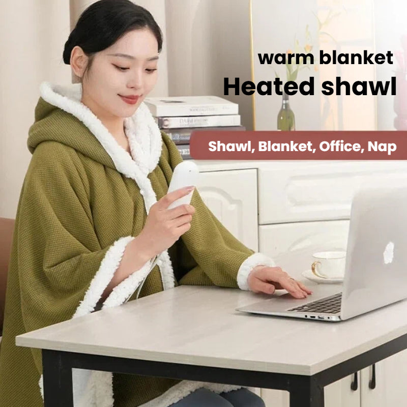 Wearable heating blanket with Temperature Controller for Winter Bedroom for Daily Home Use