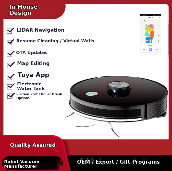 A8 Laser Navigation Robot Vacuum and Mop with Voice and App Control for Hard Floors and Low Pile Carpet
