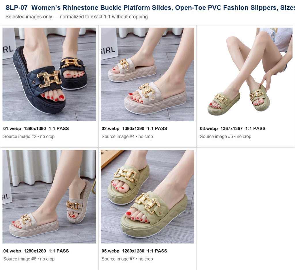 Sandal Platform Gesper Berlian Imitasi Wanita, Selop Modis PVC Ujung Terbuka, Ukuran 36-40