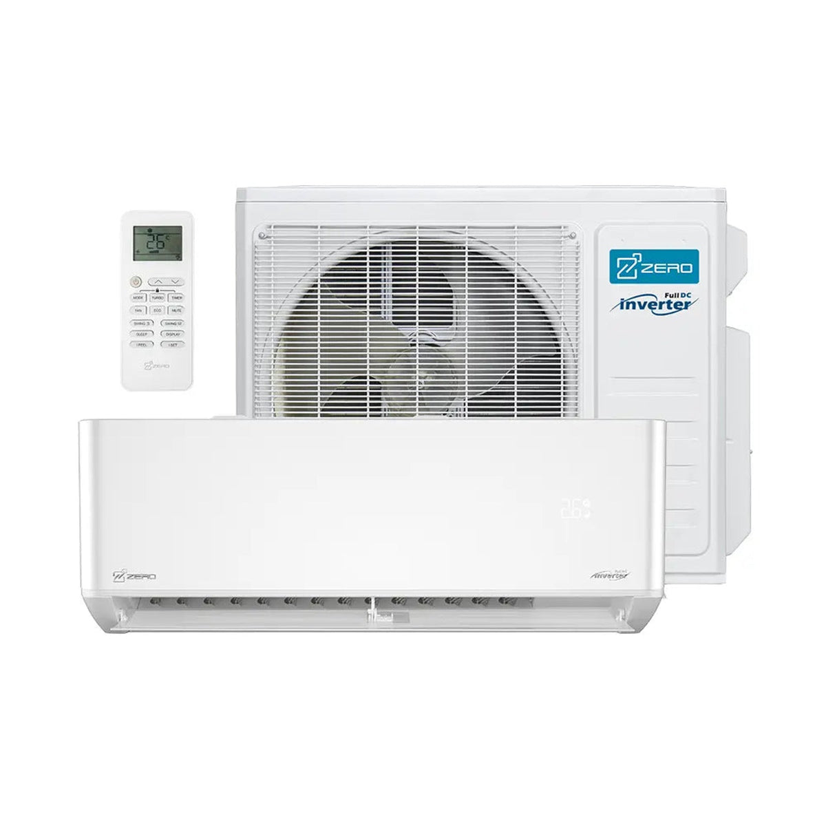 ZERO Z-Max R454B Hyper Heat Ductless Mini Split Air Conditioner for Bedroom and Living Room Home Cooling