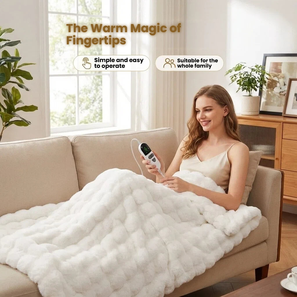 Electric Heating Blanket with Temperature Controller for Winter Bedroom for Daily Home Use