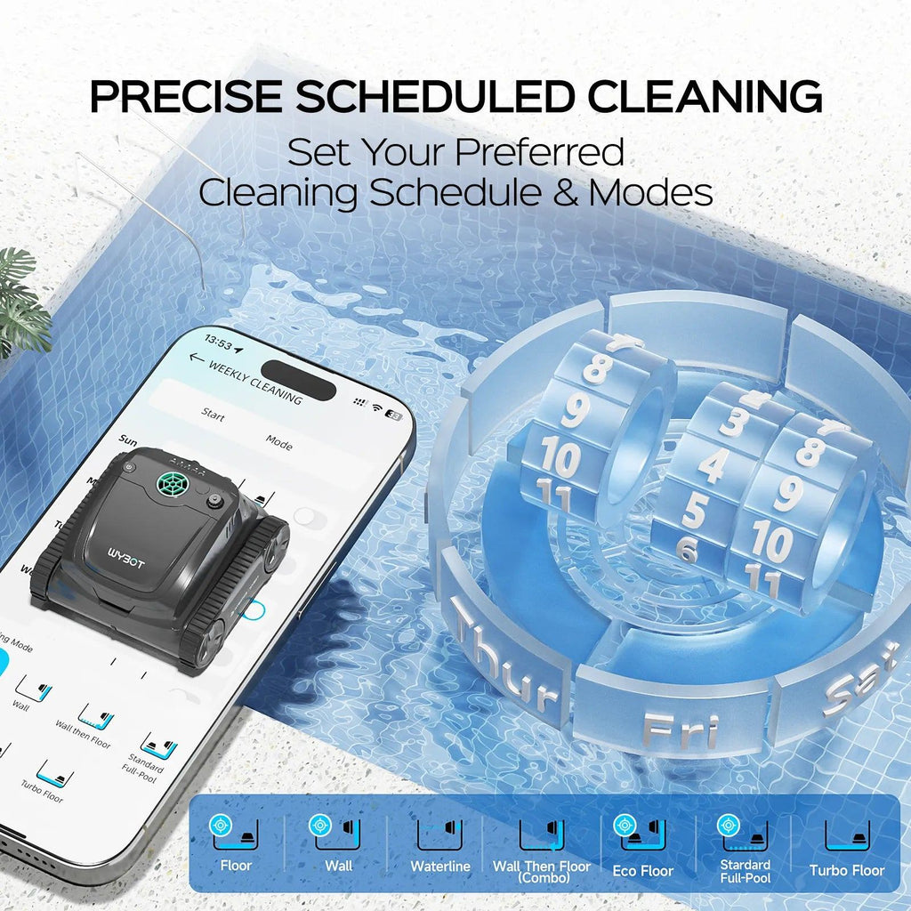 WYBOT S2 Solar Vision with Charging Dock Robotic Pool Cleaner for Inground and Above Ground Home Swimming Pools