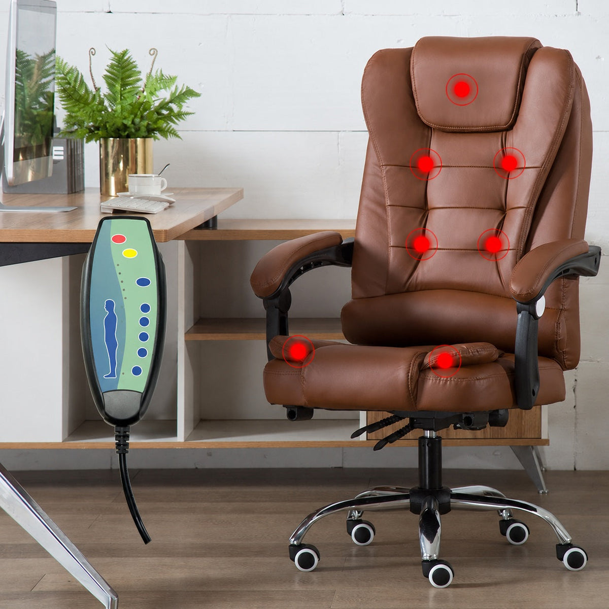 JY 06 Reclining Massage Office Chair Ergonomic Office Chair for Home Office Study Desk and Long Sitting Sessions