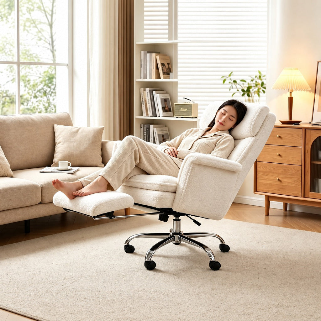JY 6231 Footrest Reclining Study Chair for Home Office Study Desk and Long Sitting Sessions